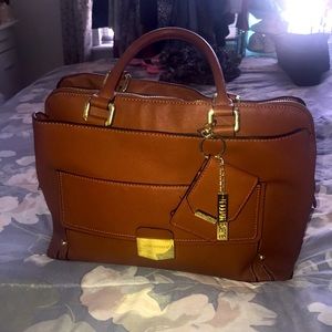 Steve Madden Leather Messenger Bag